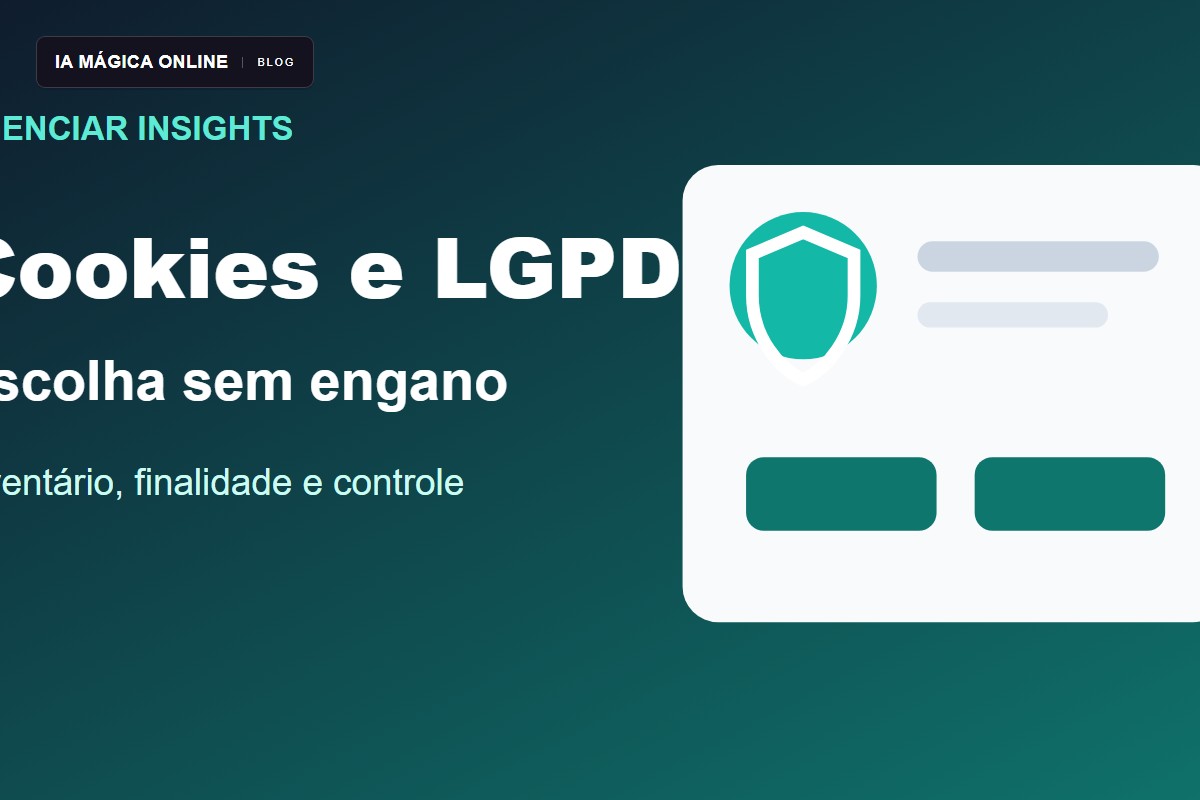 Cookies e LGPD: como desenhar um banner de consentimento que não engana