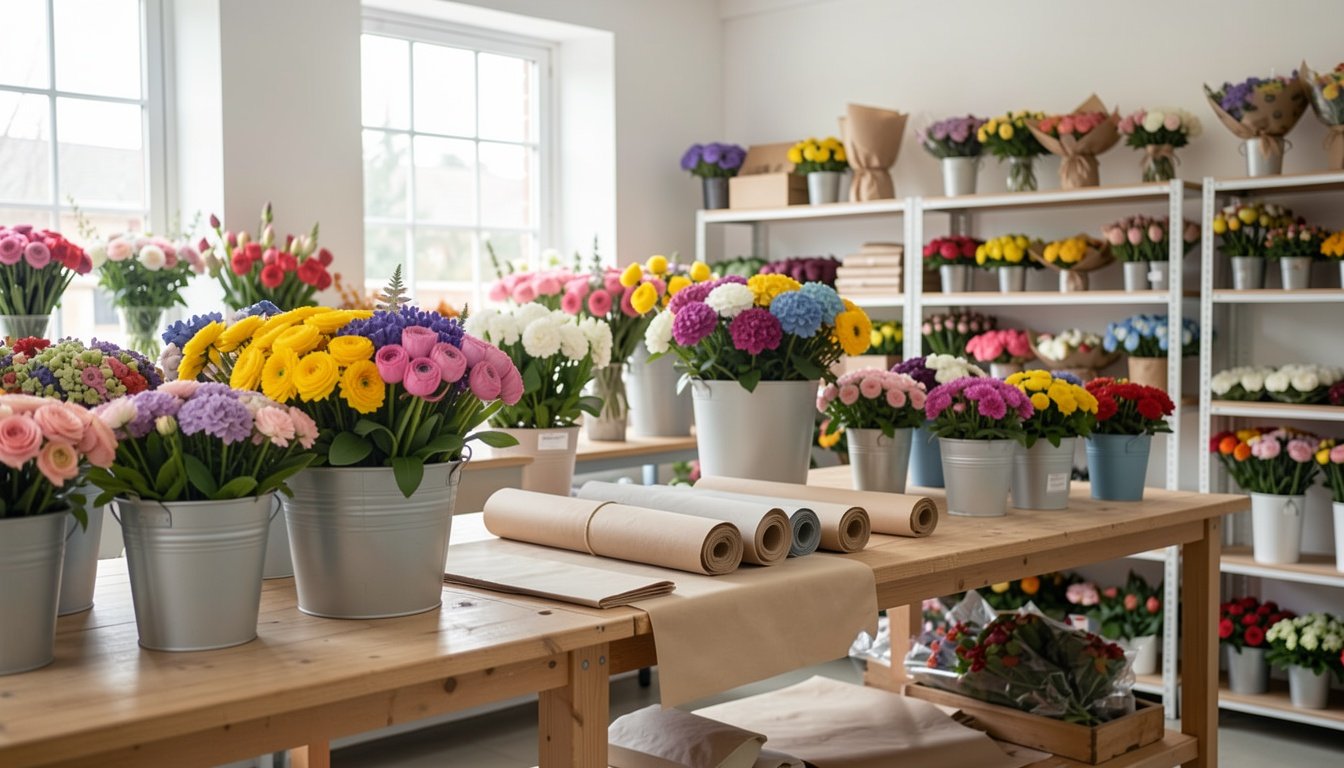 IA para floriculturas: fichas de arranjos e mensagens de entrega